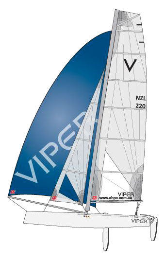 Goodall Design Viper F16 performance catamaran Race spec 